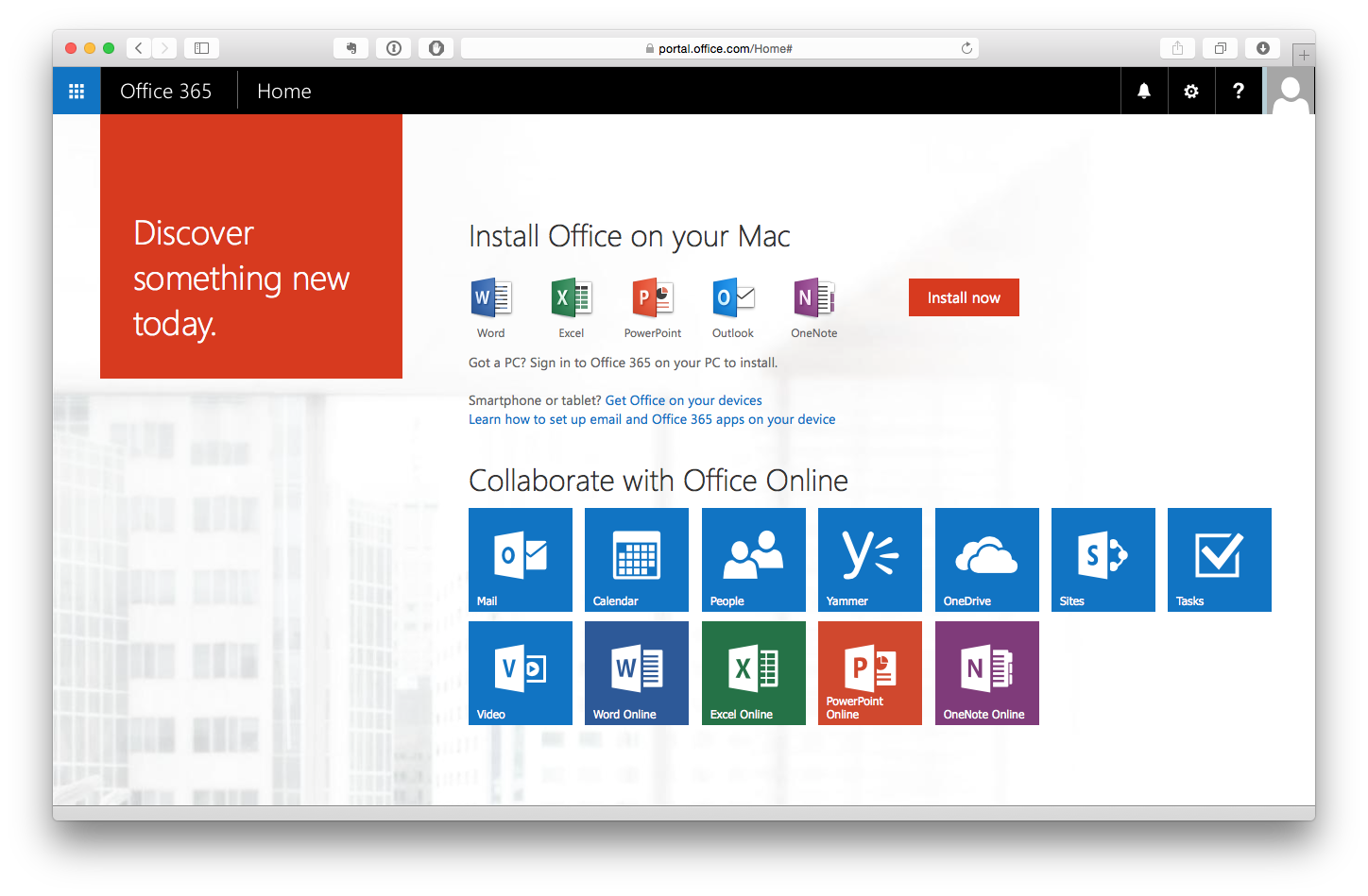 use office for mac 2016